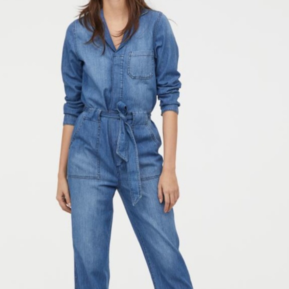 hm denim jumpsuit